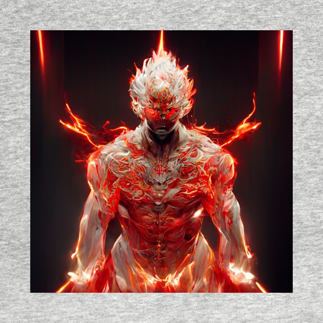 Yakuza Inspired Character with Body Flames - best selling by bayamba